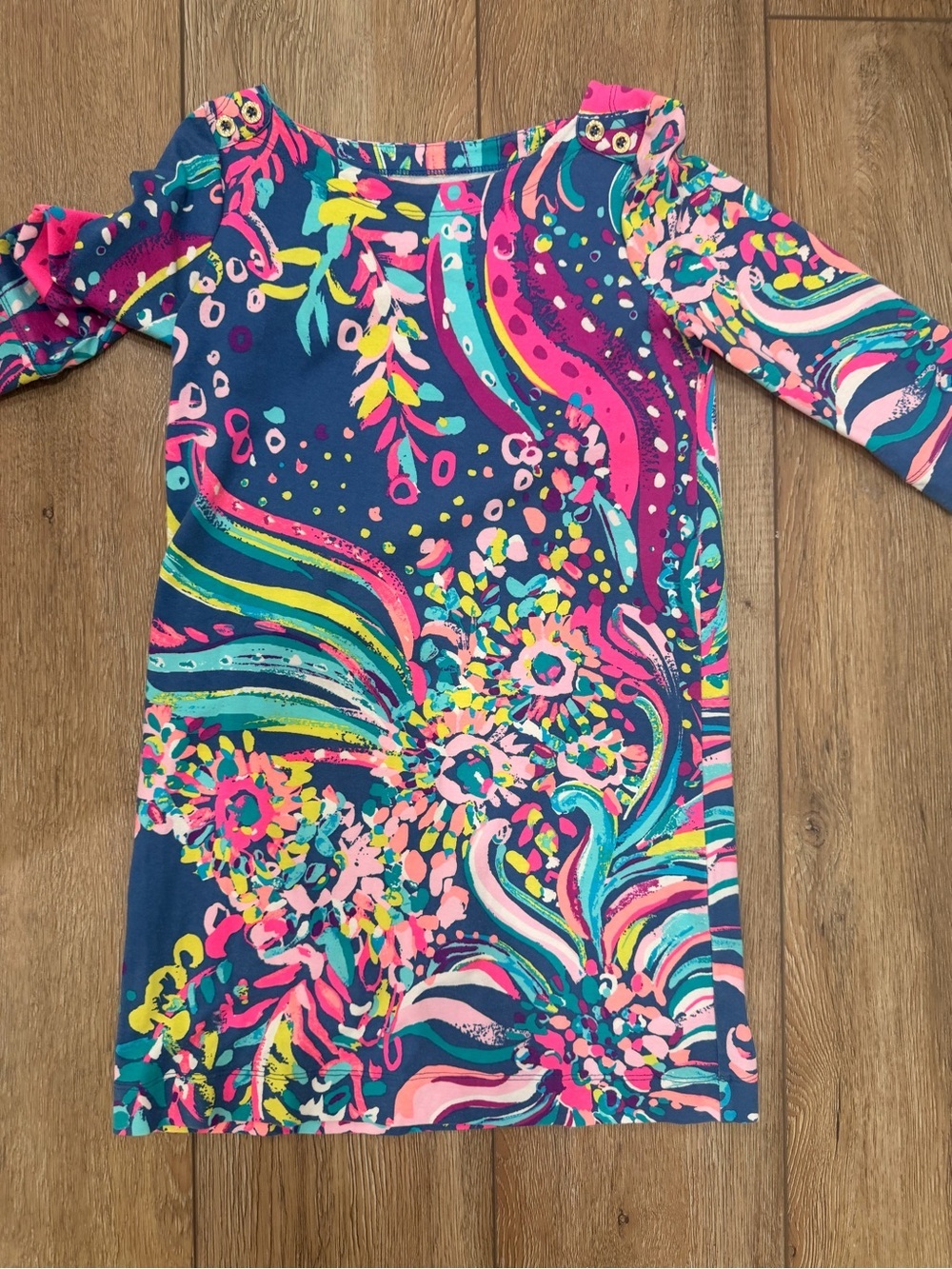 Lilly Pulitzer Girls Beach Loot Shift dress 0236 - Picture 2 of 3